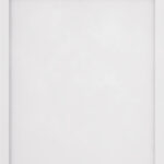 A white picture frame with no background.